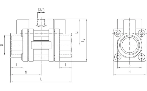 PGV-131-B76-1FP. 2/2-es pneumatikus vezérlésű GAMMA szelep - VITON