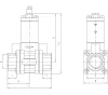 PGV-151-A96-1/2BP. 2/2-es pneumatikus vezérlésű GAMMA szelep - NBR