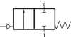 PKV-134-A12-1/2H. 2/2-es pneumatikus vezérlésű SIGMA szelep - G1/2" - HNBR