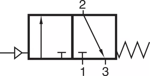 PKV-137-C61-1/2P. 3/2-es pneumatikus vezérlésű SIGMA szelep - G1/2" - EPDM