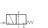 PKV-137-D82-1/2H. 3/2-es pneumatikus vezérlésű SIGMA szelep - G1/2" - HNBR