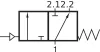 PKV-137-F71-1/2P. 3/2-es pneumatikus vezérlésű SIGMA szelep - G1/2" - EPDM