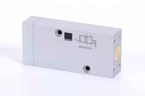PN 310 121. 3/2-es pneumatikus vezérlésű NAMUR szelep, monostabil - alaphelyzetben zárt - G1/2"