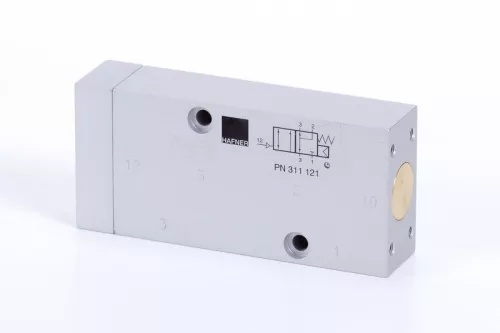 PN 311 121. 3/2-es pneumatikus vezérlésű NAMUR szelep, monostabil - alaphelyzetben zárt - G1/2"