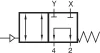 PN 411 721. NAMUR biztonsági szelep, pneumatikus vezérlésű