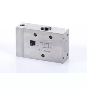   P 311 121 VES. 3/2-es pneumatikus vezérlésű szelep, monostabil - G1/2" - INOX