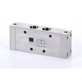   P 520 121 VES. 5/2-es pneumatikus vezérlésű szelep, bistabil - G1/2" - INOX