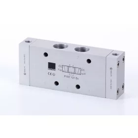   P 531 121 EX. 5/3-as pneumatikus vezérlésű szelep, középállásban zárt - G1/2" - ATEX