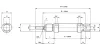 RIMX 16/125. ISO 6432 körprofil henger - INOX