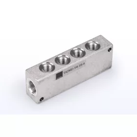   TADMD-1/2-3/8-4. Elosztótömb - G1/2" - G3/8" - 2x4 helyes + tápcsatorna