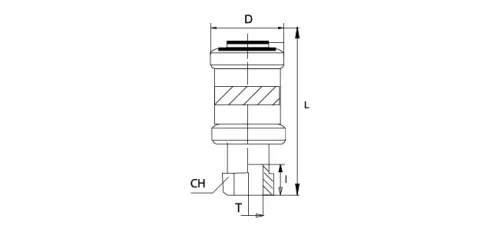 TF-MV-1/8. Kézi működtetésű 3/2-es tolószelep - G1/8"
