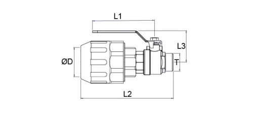 TP-BVMF-20-1/2. Léghálózat golyóscsap