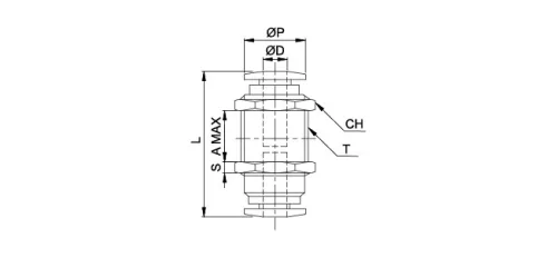 TQ-PCB-4. Push-In falonátvezető