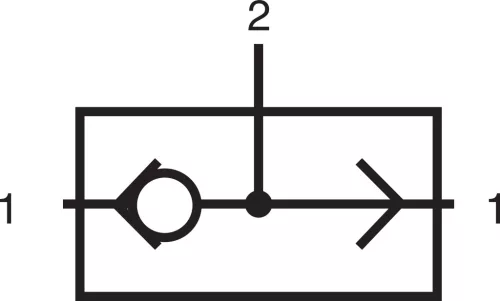 VA 341. VAGY logikai szelep - pif 4mm
